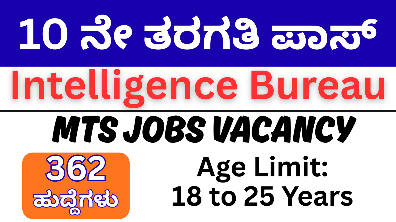 Intelligence Bureau MTS Recruitment 2025