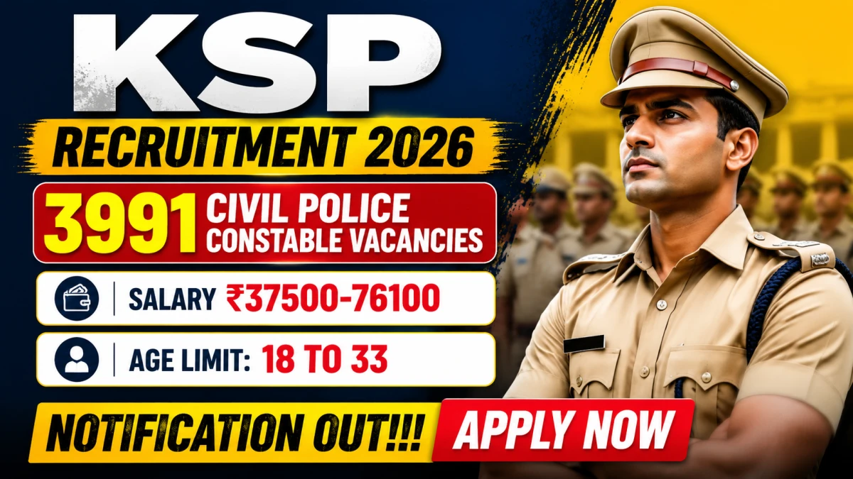 KSP Constable Recruitment 2026